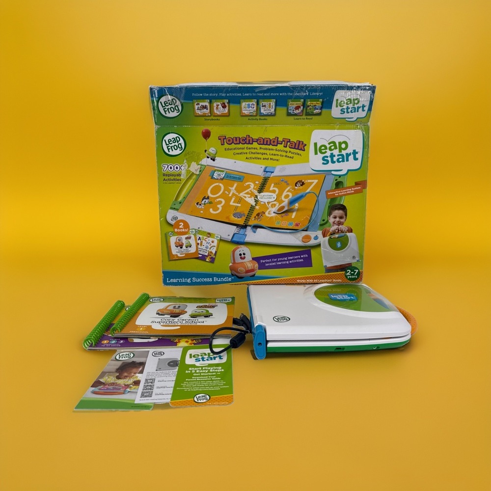 New 2021 LeapFrog Touch-And-Talk Leap Start Learning Success Bundle Green Unit